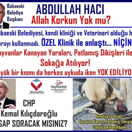 Kemal Kılıçdaroğlu CHP’li Babaeski Belediye’sinden Hesap Soracak mısınız?